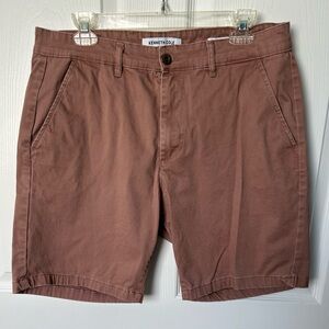 Kenneth Cole  Men’s Slim Fit (32) Salmon/ Mauve Casual Shorts